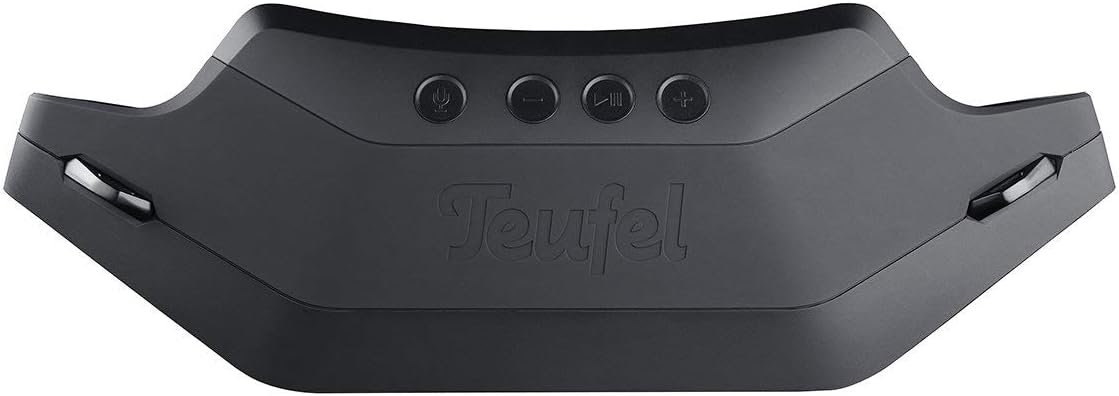 Teufel ROCKSTER Cross Tragbarer Bluetooth-Stereo-Speaker Lautsprecher Wireless Musik Akku bis zu 16 Stunden Strahlwassergeschützt nach IPX5 Schwarz