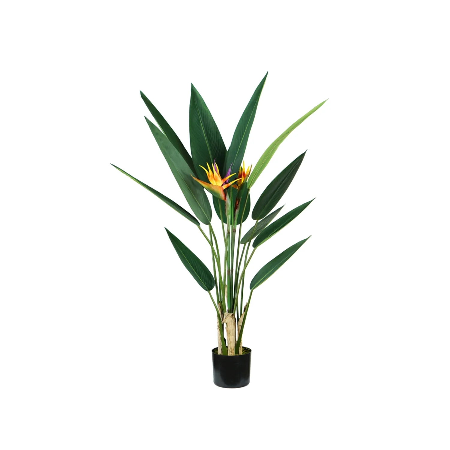 Pianta Ornamentale In Polietilene Con Foglie Realistiche 120cm