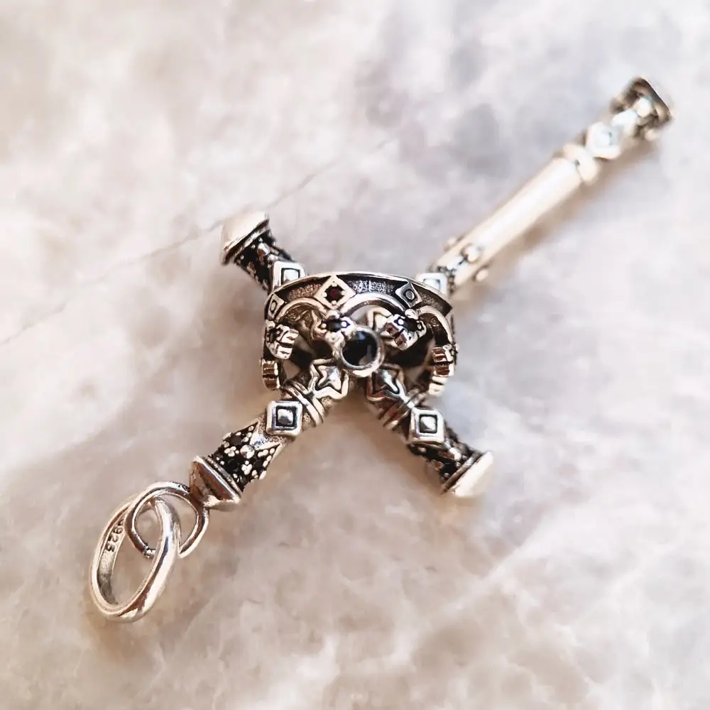 Majestic Cross Pendant | Sterling Silver Necklace Charm | Gift For Her