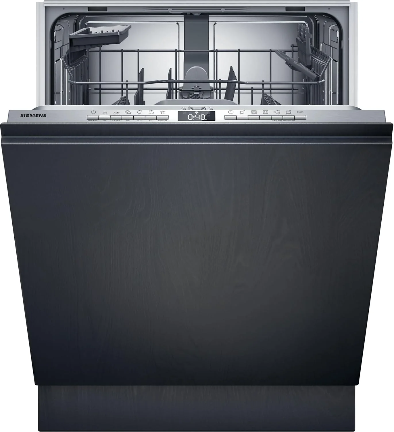 Siemens SN63EX14VE, iQ300 Smarter Geschirrspüler, Vollintegrierte Spülmaschine mit Besteckschublade, 60 cm, Auto Türöffnung dank autoOpen dry, Besonders leise durch iQdrive-Motor, infoLight aquaStop