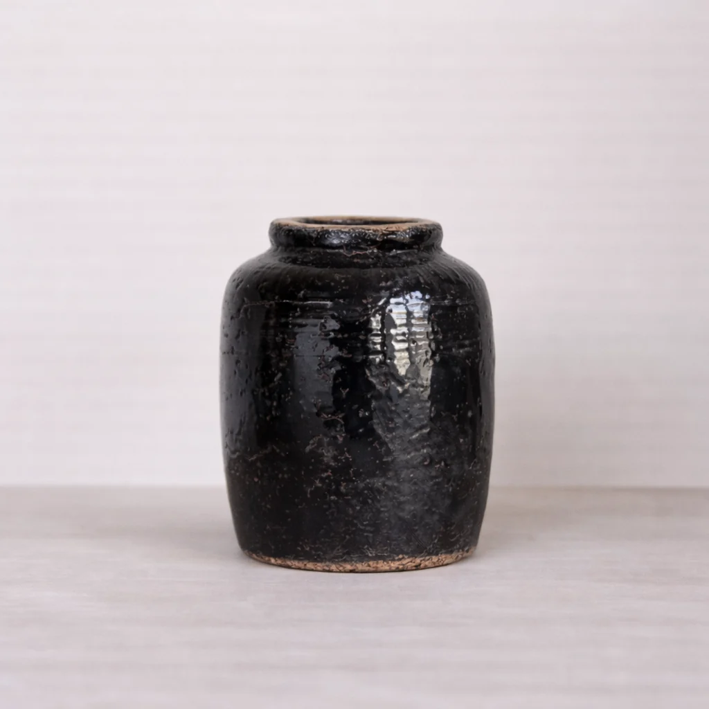Black Ceramic Vase