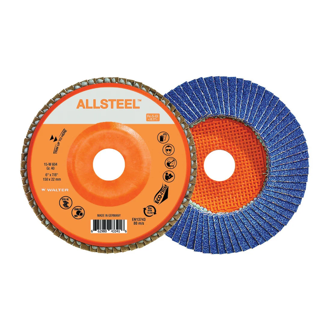 ALLSTEEL 15W604  ~  6 InchX7/8 Gr40 Allsteel