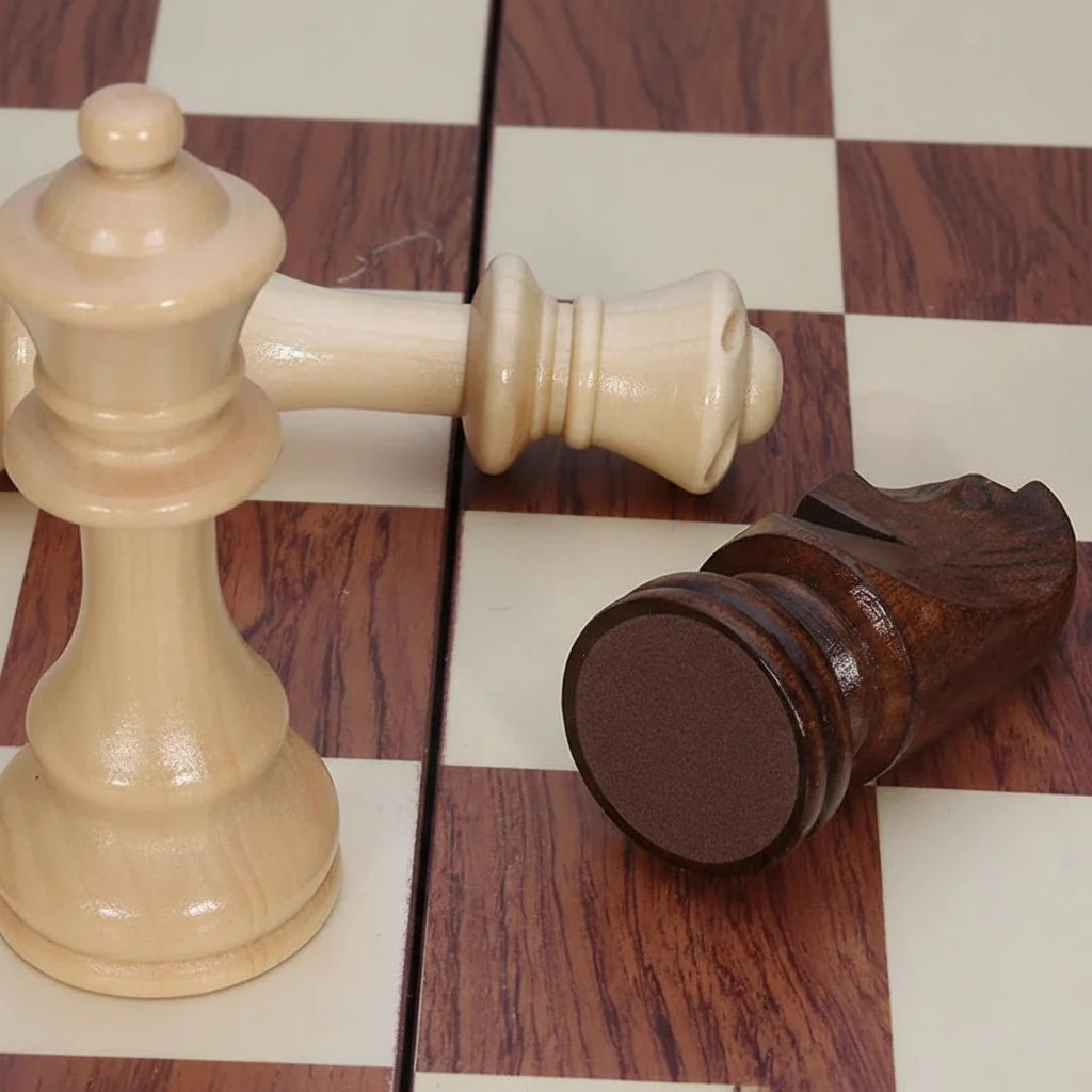 MASTERFOLD – Premium Schaakset van Hout met Duurzame Massief Houten Figuren