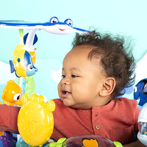 Bright Starts Disney Baby Finding Nemo Activity Center Jumper with Interactive Toys, 360° Seat, Adjustable Positions