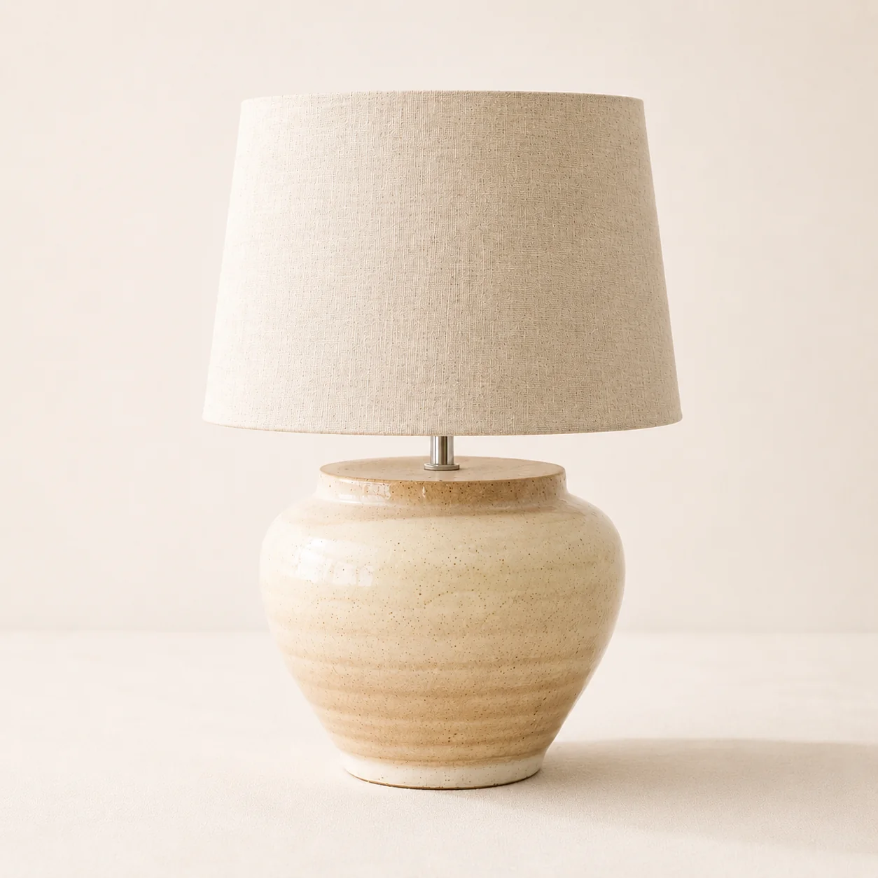 Ivory Terracotta Table Lamp