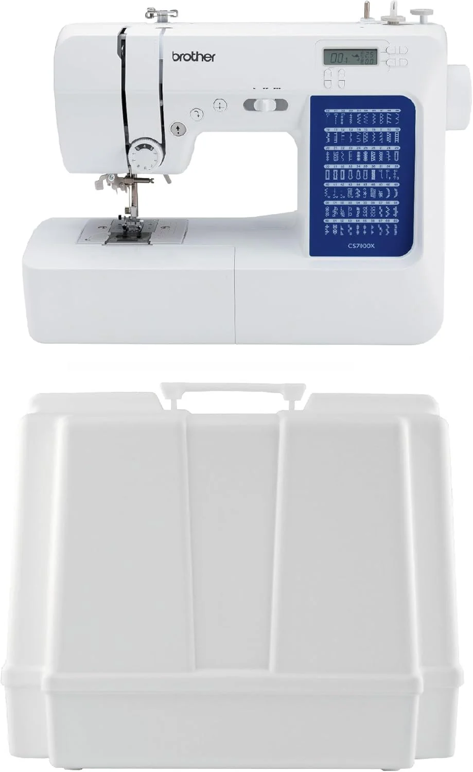 Brother CS7000X Computerized Sewing and Quilting Machine, 70 Built-in Stitches, LCD Display, Wide Table, 10 Included Feet
