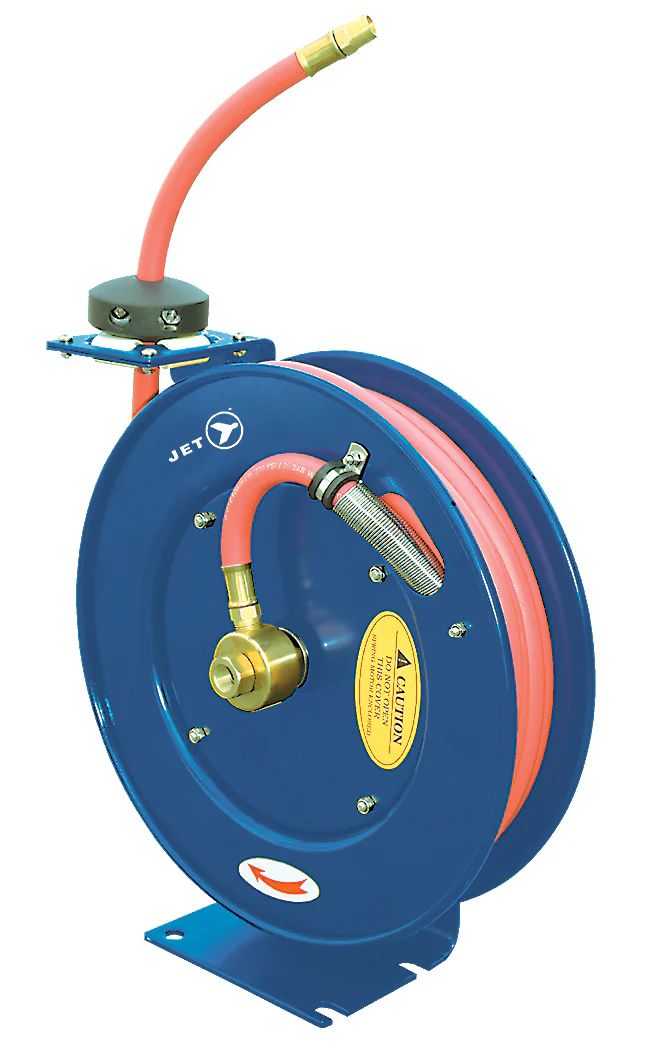 Jet AW3850  ~  3/8 Inch X 50' Retractable Air/Water Hose Reel Heavy Duty