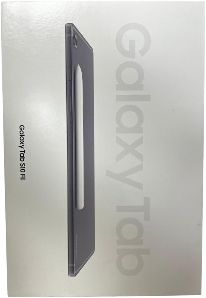 Samsung Galaxy Tab S10 FE w/S-Pen | 128GB, 8GB RAM, Wi-Fi Only | 10.9” LCD, WiFi 6E Android 15 Tablet, 4K Camera | International Model X520 | 25W Fast Charger Bundle (Gray)