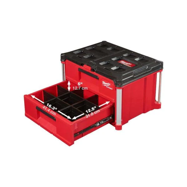 1/2 in. Drive SAE/Metric Mechanics Tool Set (47-Piece) with 2-Drawer Tool Box