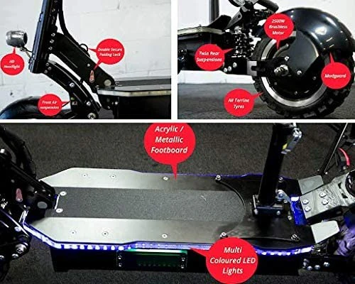 MAXX 60MPH Ultra High Speed Electric Scooter for Adults Foldable, 5000W Power Dual Motor| 60V /38.5Ah Battery | 83 Miles Range | Grade 30��