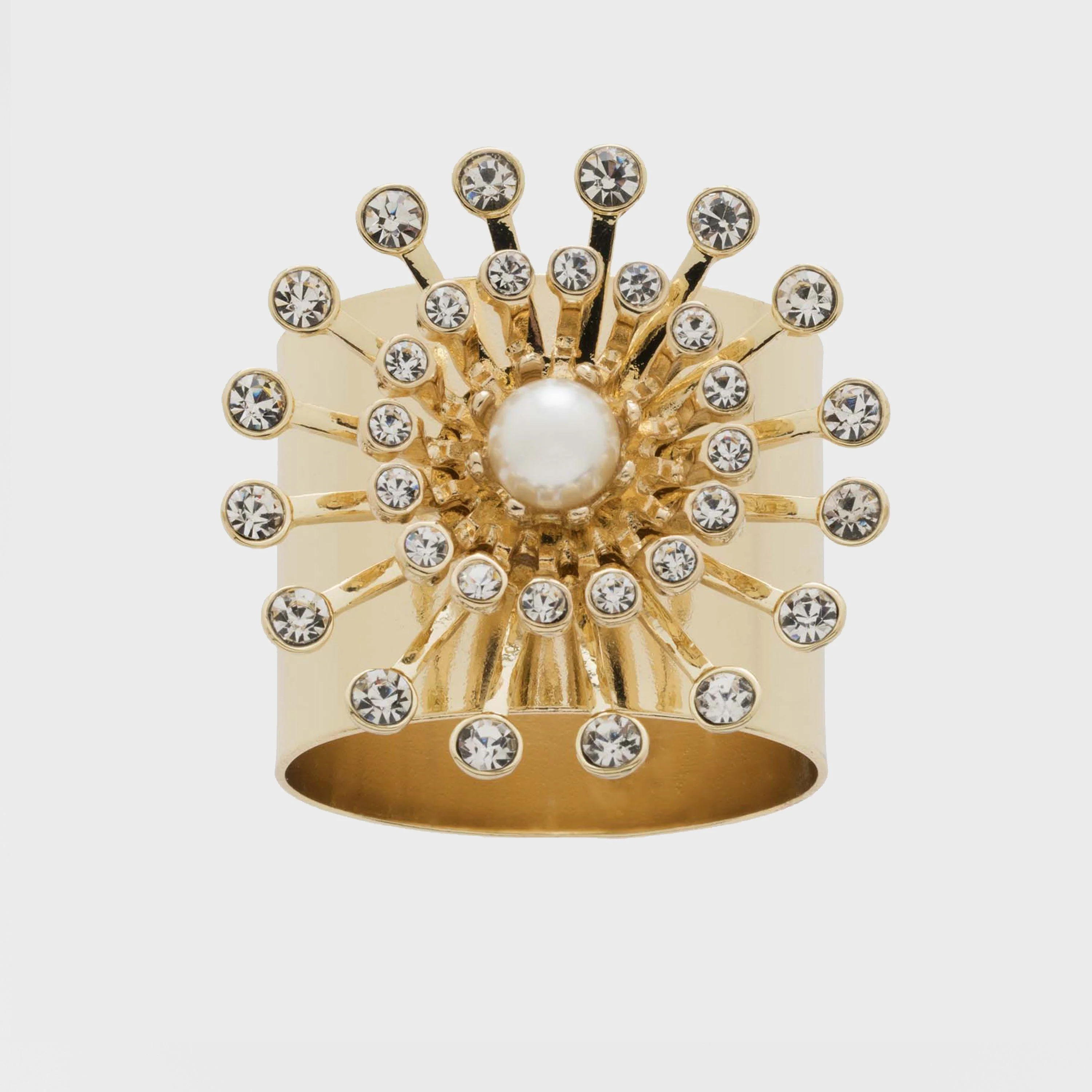 Pearl Star Napkin Rings, Set of 2