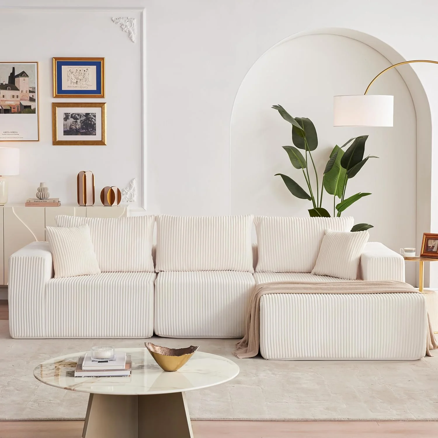 108 Modular Sectional Sofa Cloud Sectional Couch Modern Modular L-Shape Sofa Couch