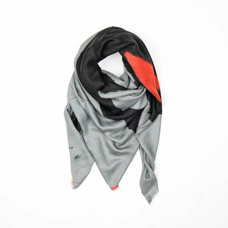 Orange Scarf With Mask