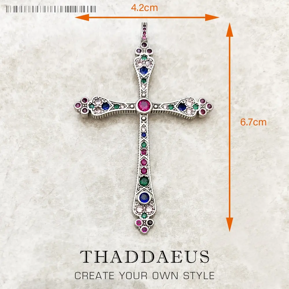 Majestic Cross Pendant | Sterling Silver Necklace Charm | Gift For Her