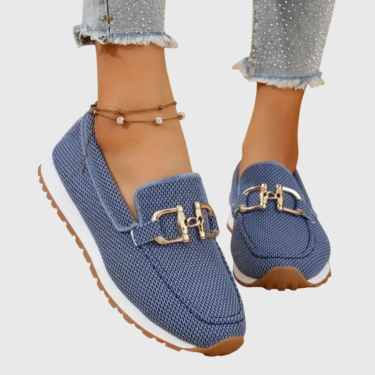 Women��s Elegant Loafers Cushioned Support with Breathable Design