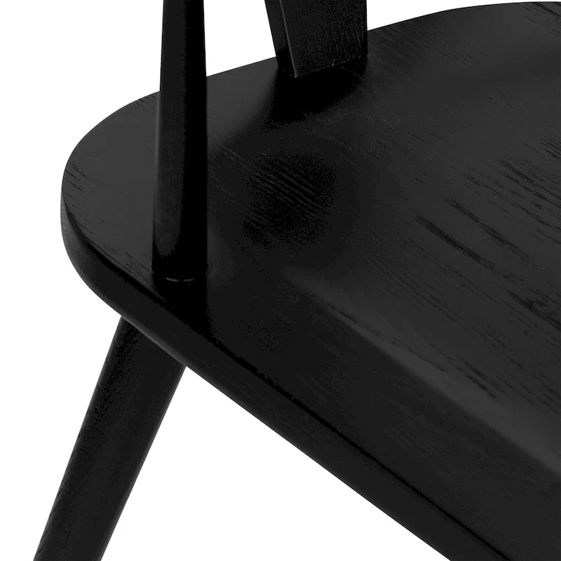 Poly & Bark Enzo Dining Chair - Solid Oak Wood