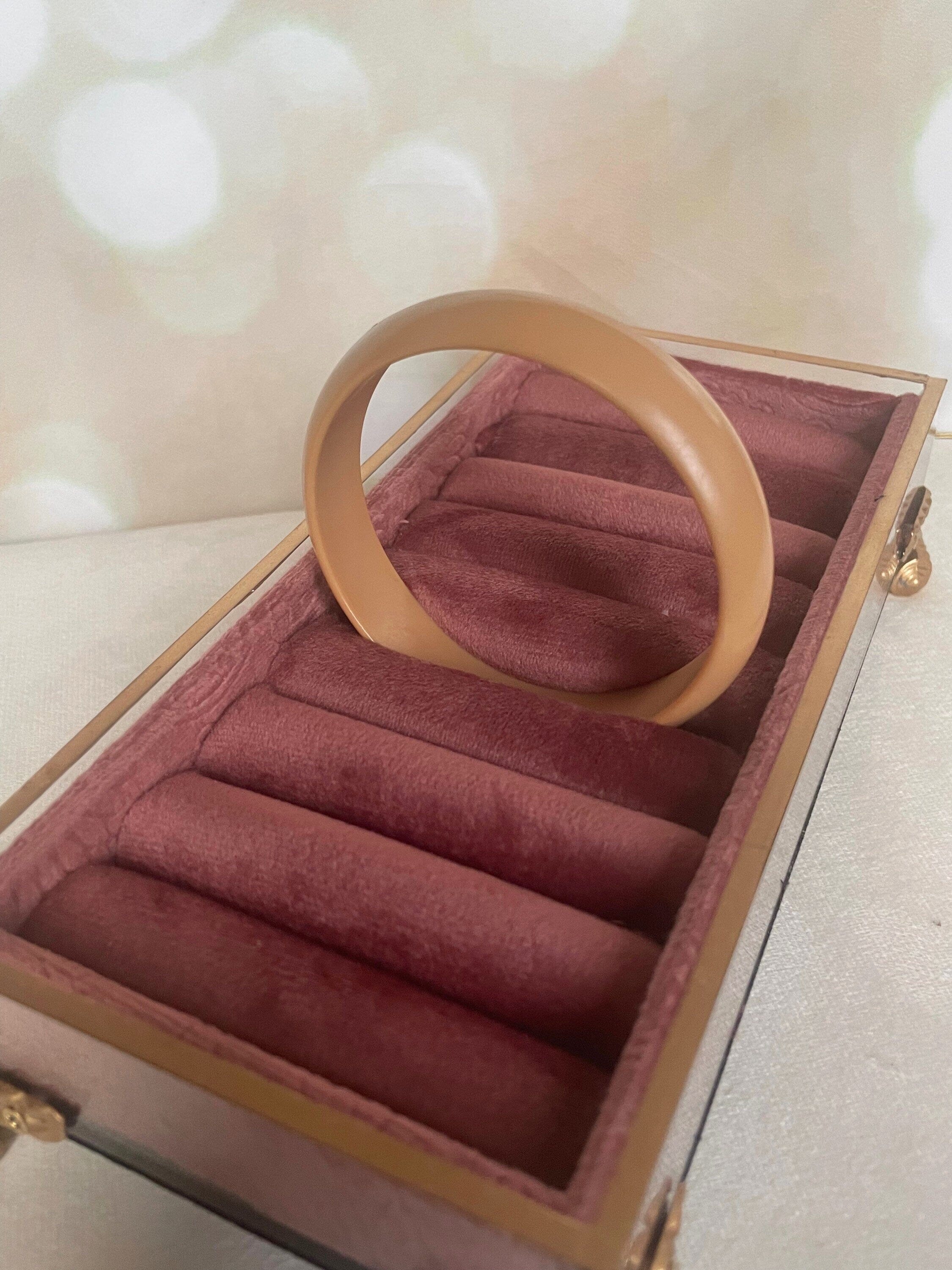 1970s Matte Caramel Plastic Bangle