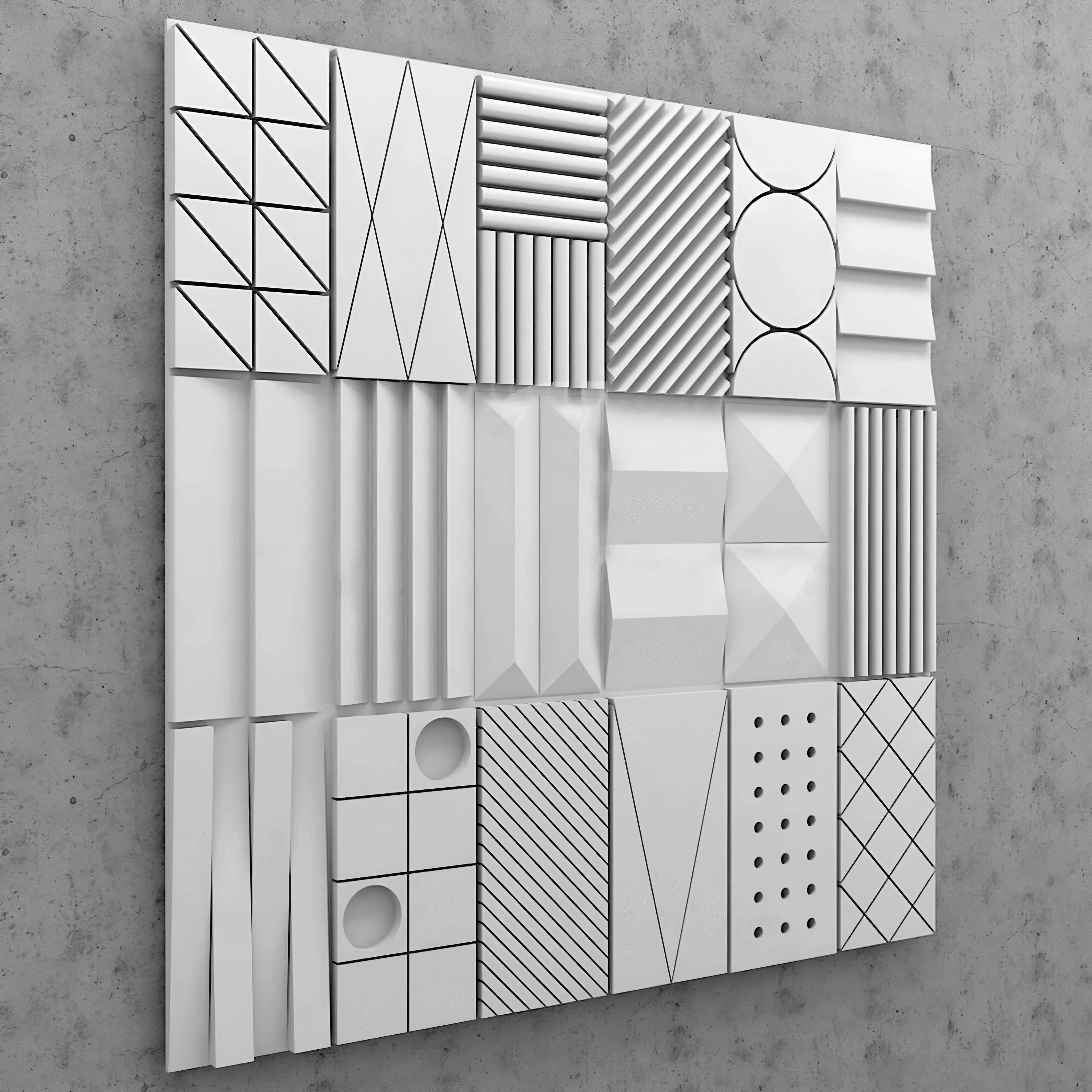 GYPSUM 3D WALL PANEL | INCA 0082