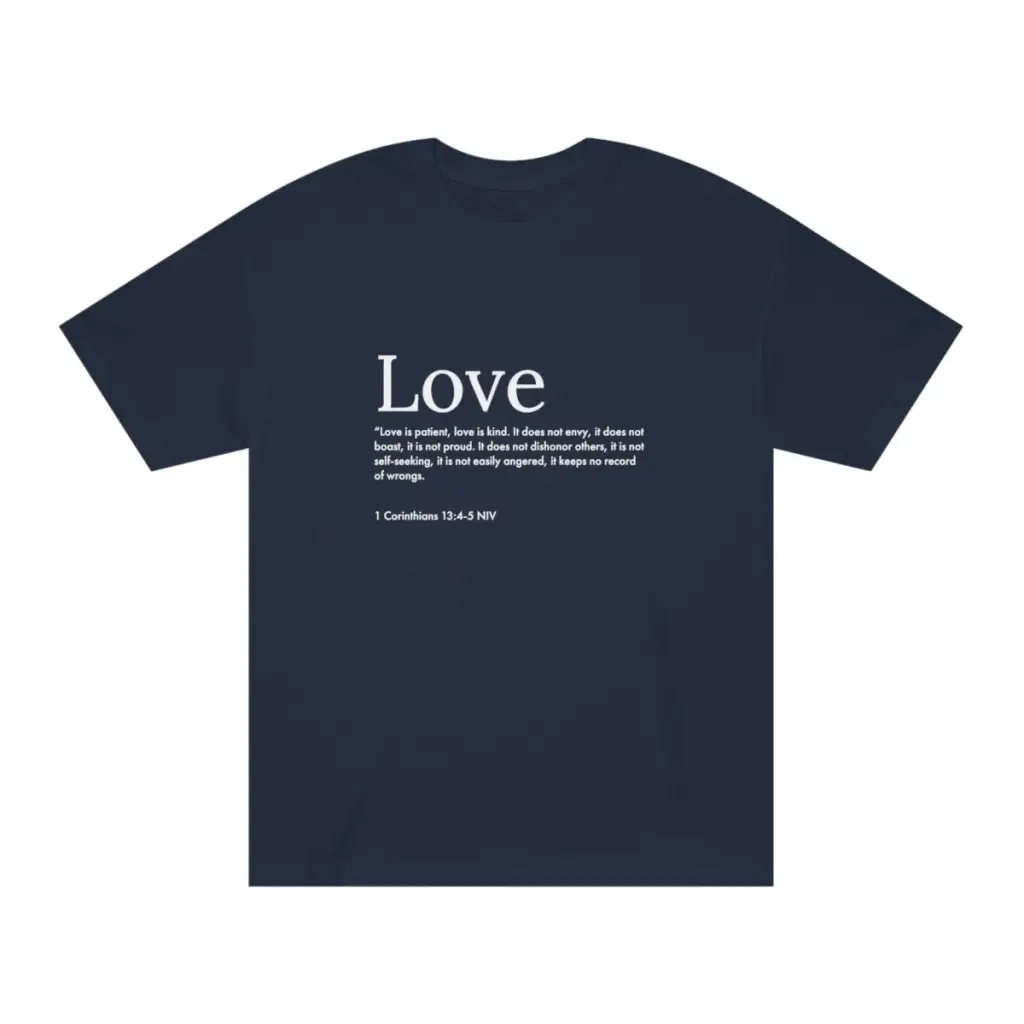 Love Christian Shirt | Cute & Inspirational Bible Tee| Trendy Tshirt for Gift and Church