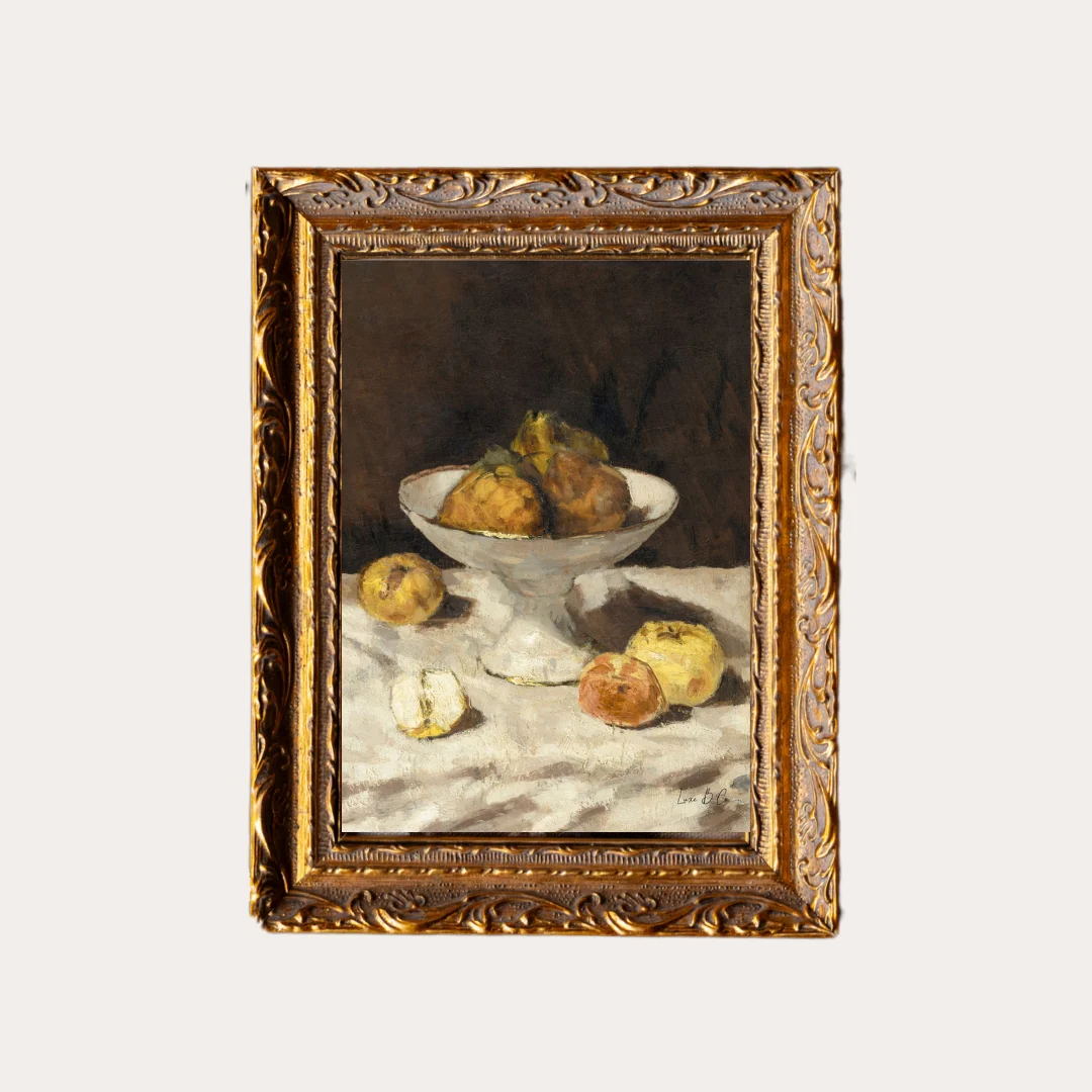 Antique Fruit | French Brass Inspired Gold Mould Framed Art