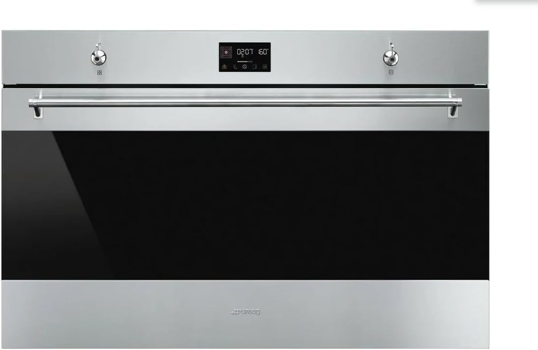 Smeg SF9302TX Forno Elettrico Multifunzione, 90 Cm, 115L, Termoventilato, Vapor Clean, Colore Inox Satinato, Antimpronta, Classe Energetica A+