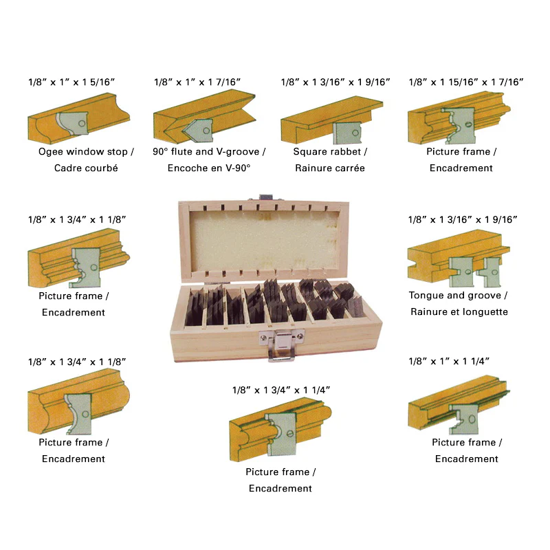 King Canada K-4509K  ~  Knives Moulding Set 10 Piece