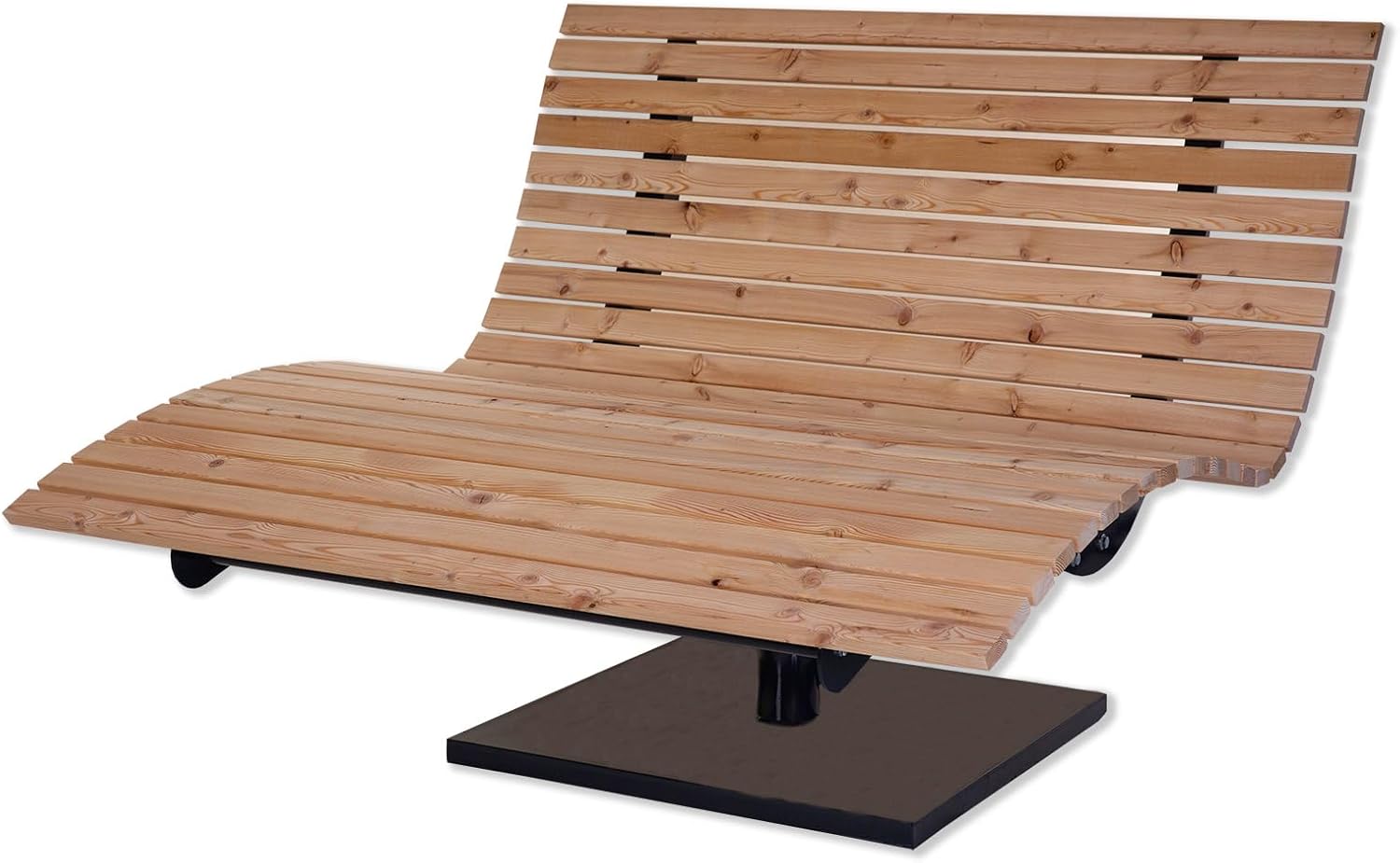 Waldsofa Swing + Schutzhülle, drehbar 360°, Lärche, für 2-3 Personen, Sonnenliege, Wellenliege, Relaxliege, Himmelsliege, Holzliege für den Garten