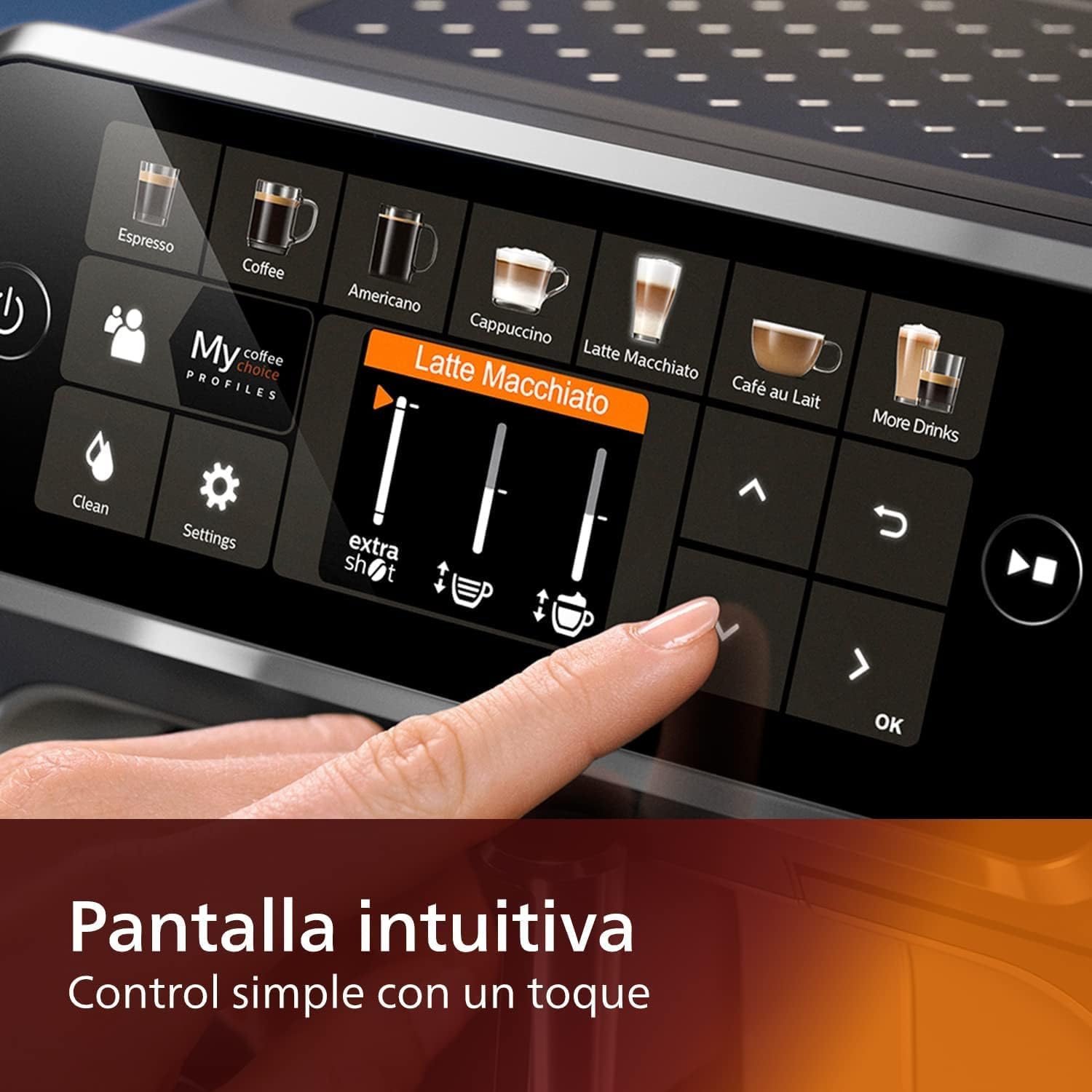PHILIPS 5400 Fully Automatic Espresso Machine with LatteGo
