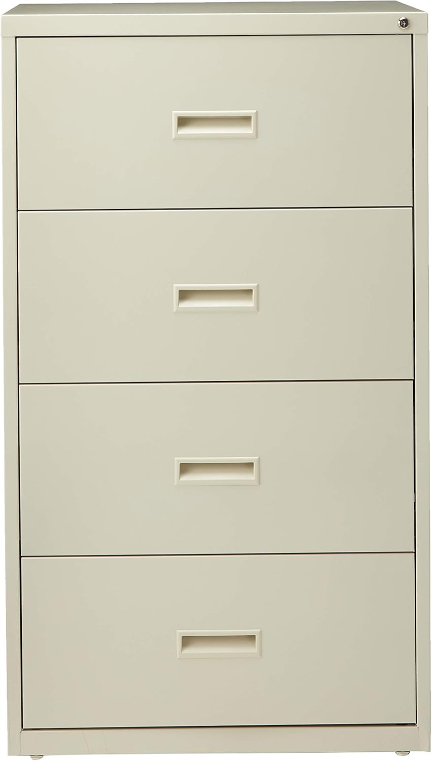 Lorell, LLR60559, Lateral File - 4-Drawer, 1 / Each, Putty