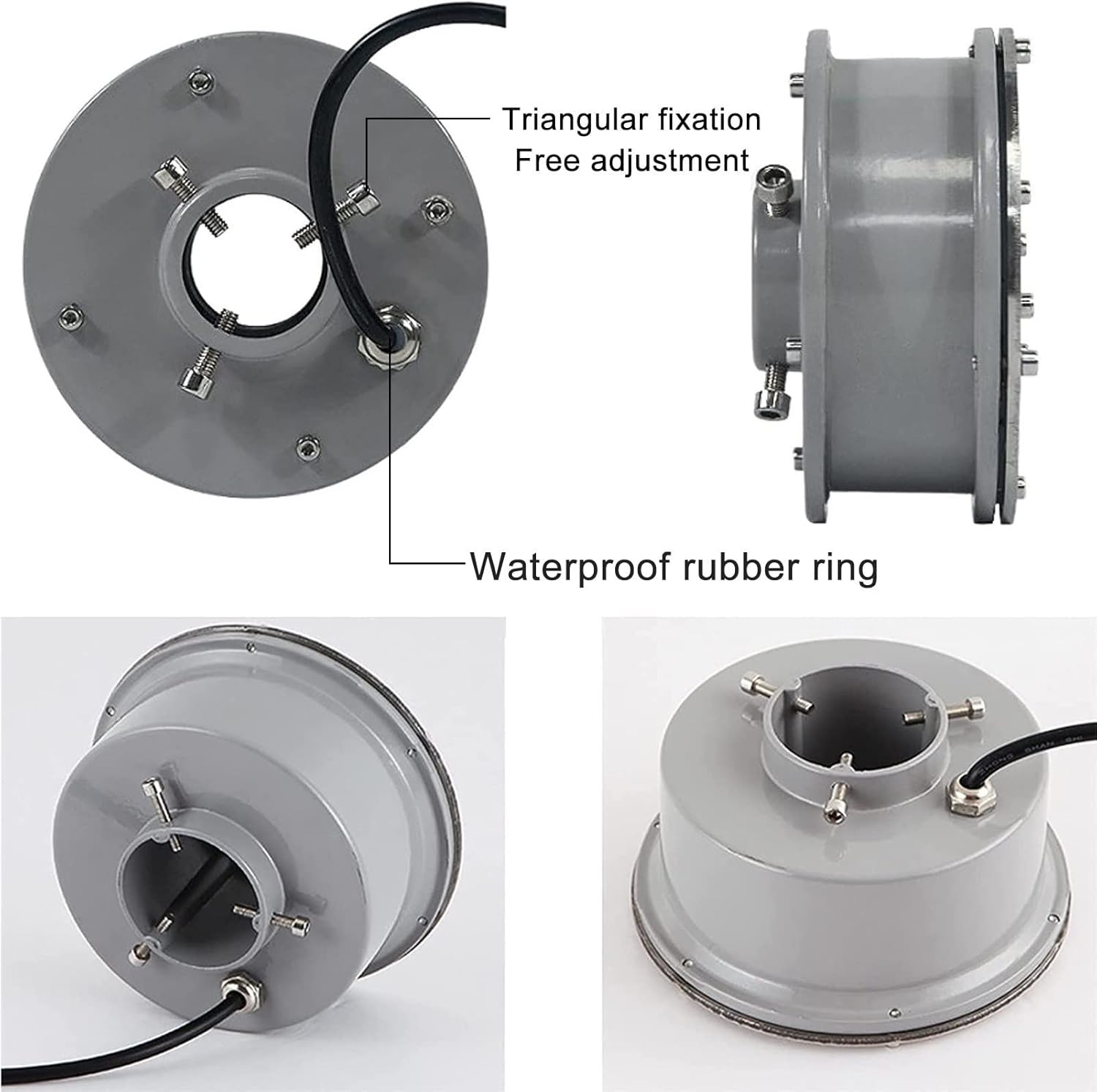 3 Stück Einbaustrahler Unterwasser - Eingebettet Pool Scheinwerfer, LED-Ringbrunnenlampe – RGB-Farbwechsel-Wasserspiellampe Mit RF-Fernbedienung – IP68 Wasserdichte Mittelloch-Teichbeleuchtung(18W (24
