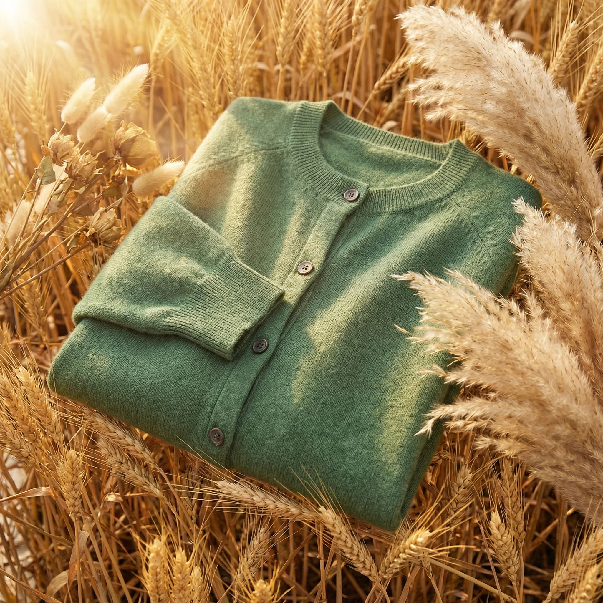 Women��s Merino Wool Cardigan Classic Fit Elegant Layering Piece