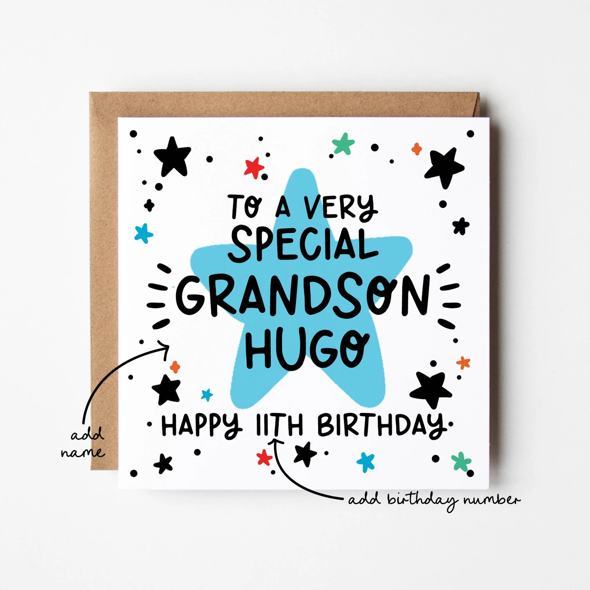 Grandson Birthday Card a?�� Birthday Number Card for Grandson a?�� Birthday Card For Grandson a?�� Birthday Card a?��