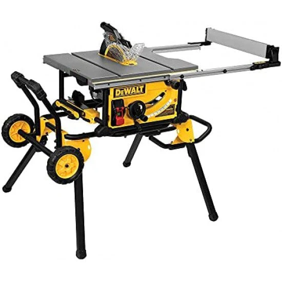 DEWALT Sega circolare da banco da 10 pollici con capacità di taglio di 32-1/2 pollici DWE7491RS