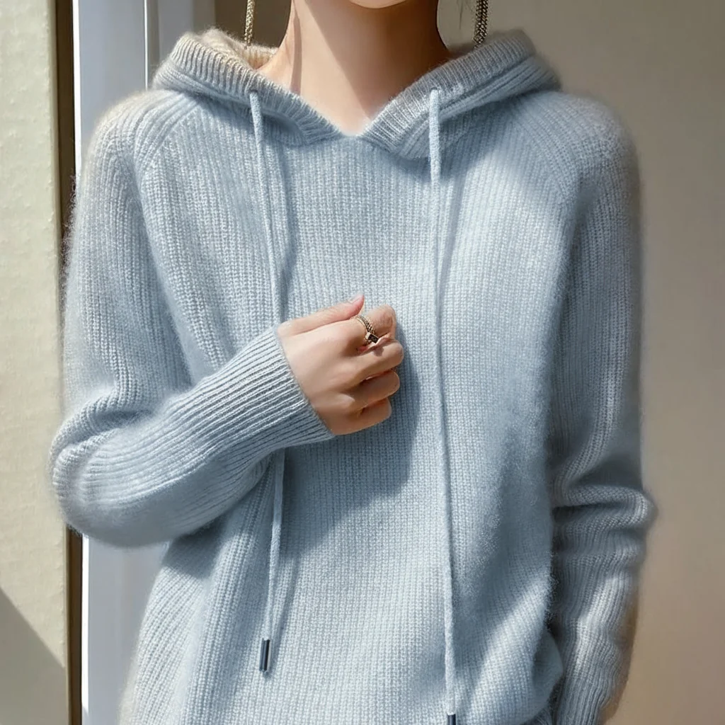 Women��s Lightweight Soft-Touch Hoodie Elegant Design