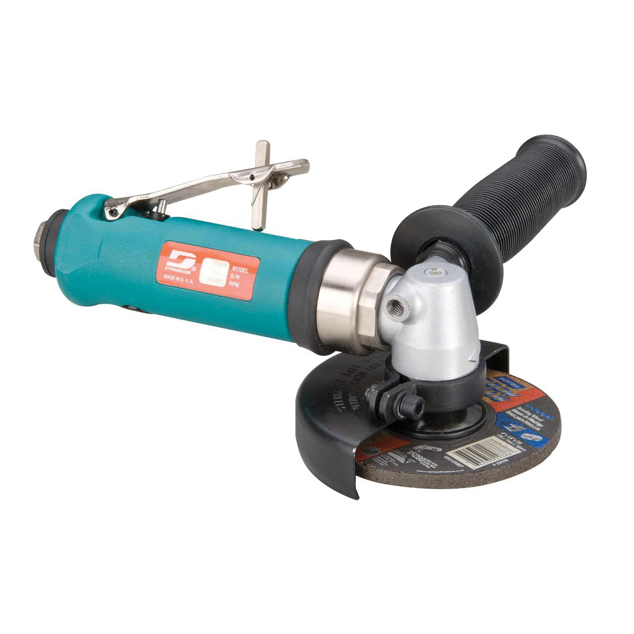 Dynabrade 54771  ~  4 Inch Diameter Right Angle Type 27 Depressed Center Wheel Grinder .7 Hp 12000 Rpm Composite