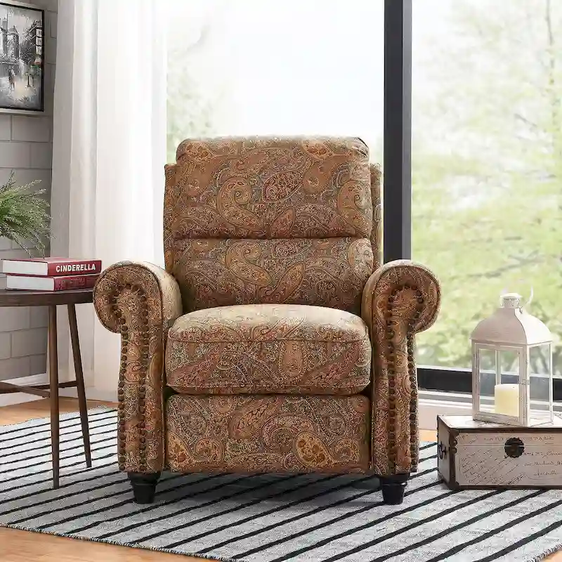 Copper Grove Jessie ProLounger Paisley Push Back Recliner Chair