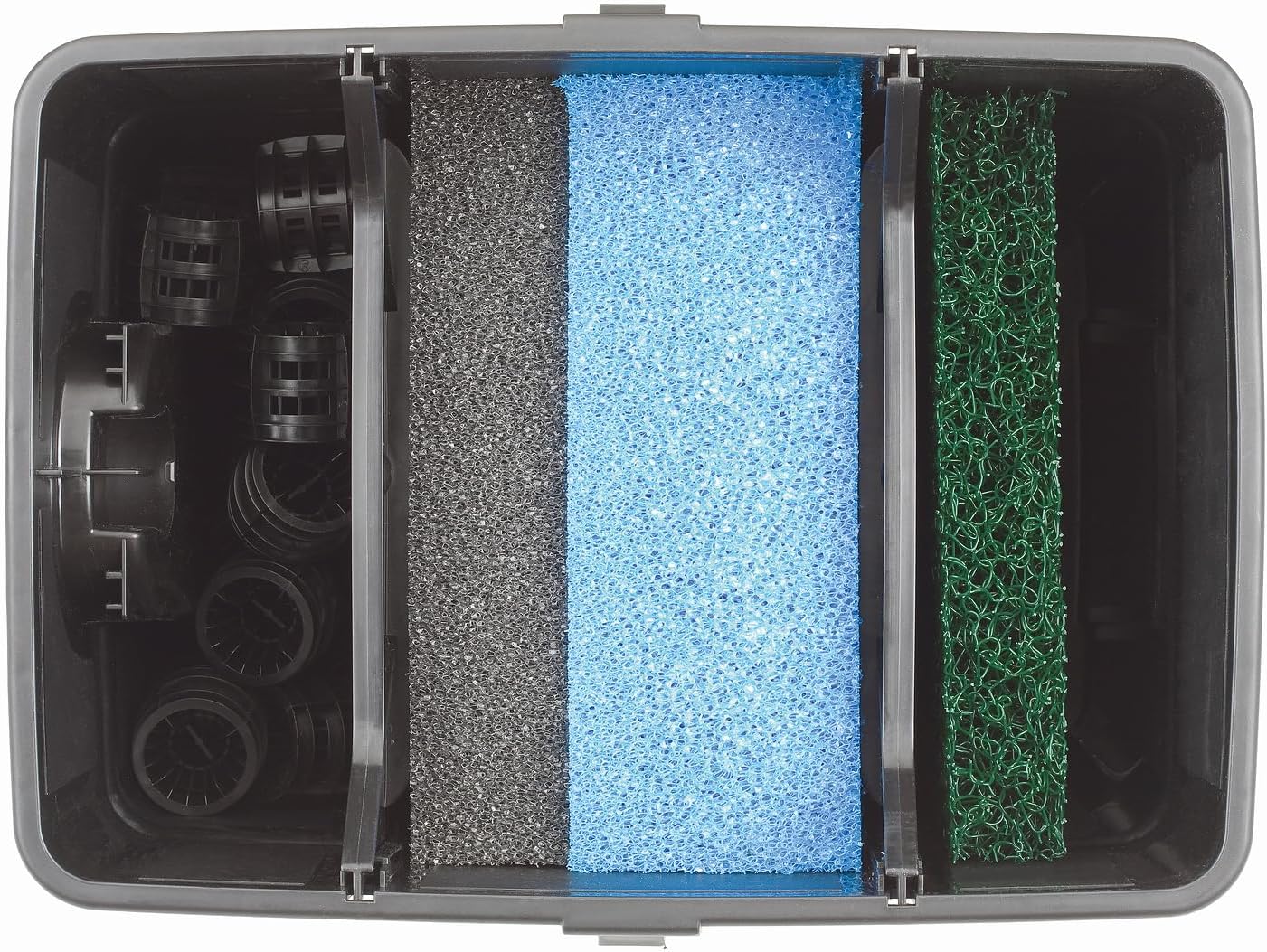 Pontec 50238 MultiClear Set 5000 - Set completo di pompa filtro e filtro a passaggio, Set filtro a passaggio, Filtro multicamera, Filtro per laghetto da giardino