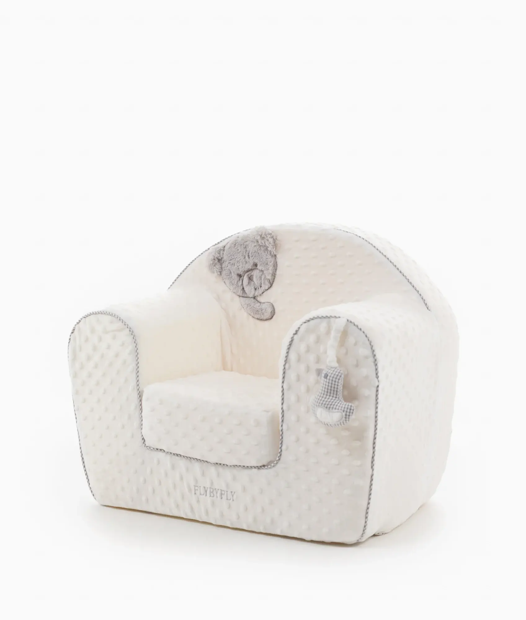 2 in 1 Kids Sofa | White & Grey
