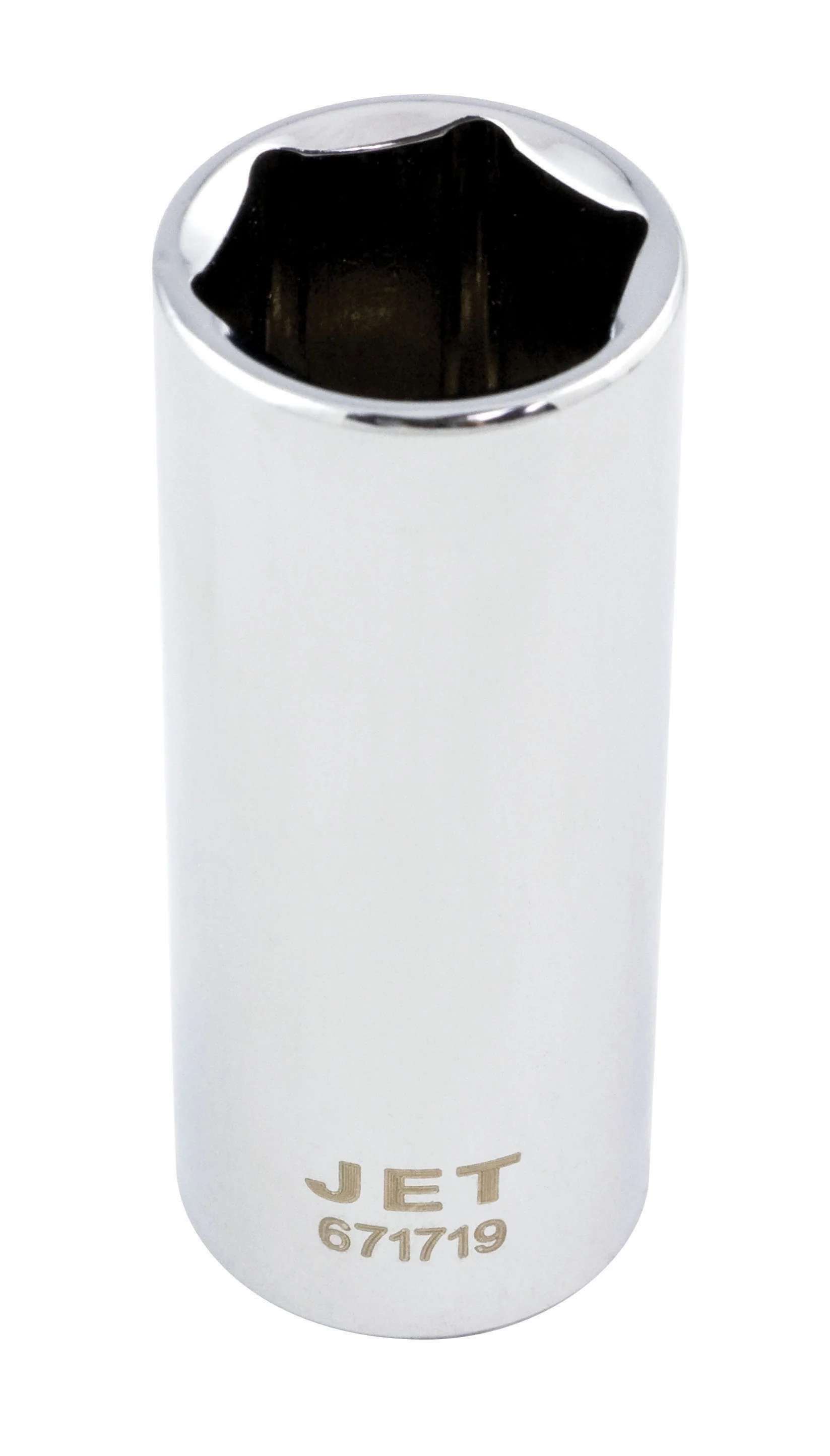 Jet 671713  ~  3/8 Inch Dr X 13 Mm Deep Chrome Socket 6 Point