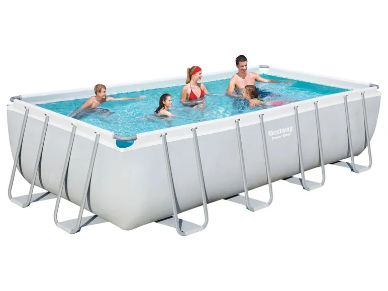 Power Steel™ Frame Pool Komplett-Set, eckig