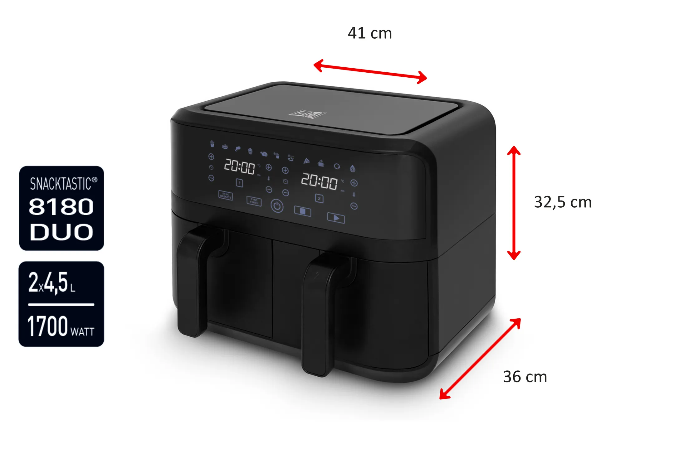 FRITEL Airfryer SnackTastic® 8180 DUO