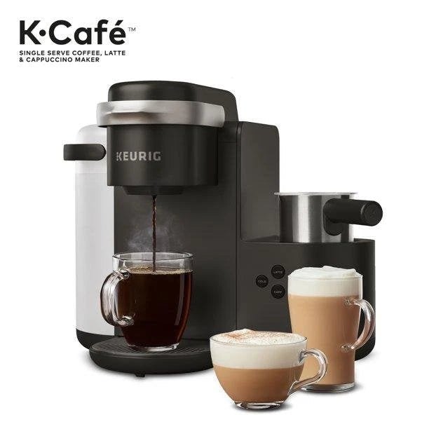 Keurig K Cafe Single Serve K Cup Coffee, Latte and Cappuccino Maker, Charcoal