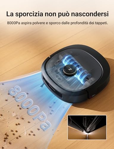 Aspirapolvere Lavapavimenti Rilevamento Autopulente Asciugatura