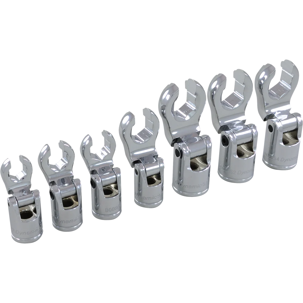 Dynamic D010029  ~  7 Pc 3/8 Inch Drive Sae Flare Nut Socket