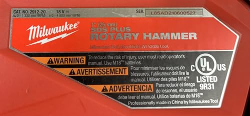 Milwaukee 2912 20 Carburante Martello brushless