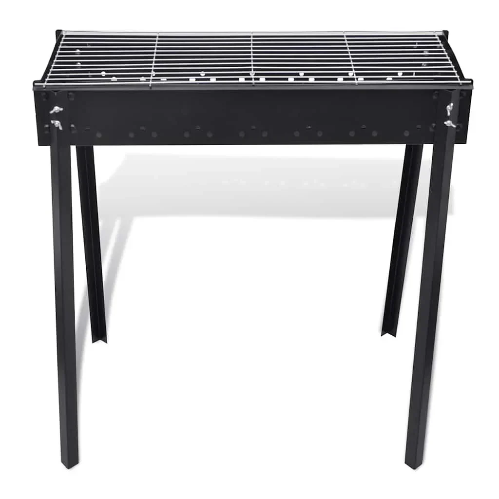 Barbacoa De Carbón Cuadrada Con Soporte Vidaxl