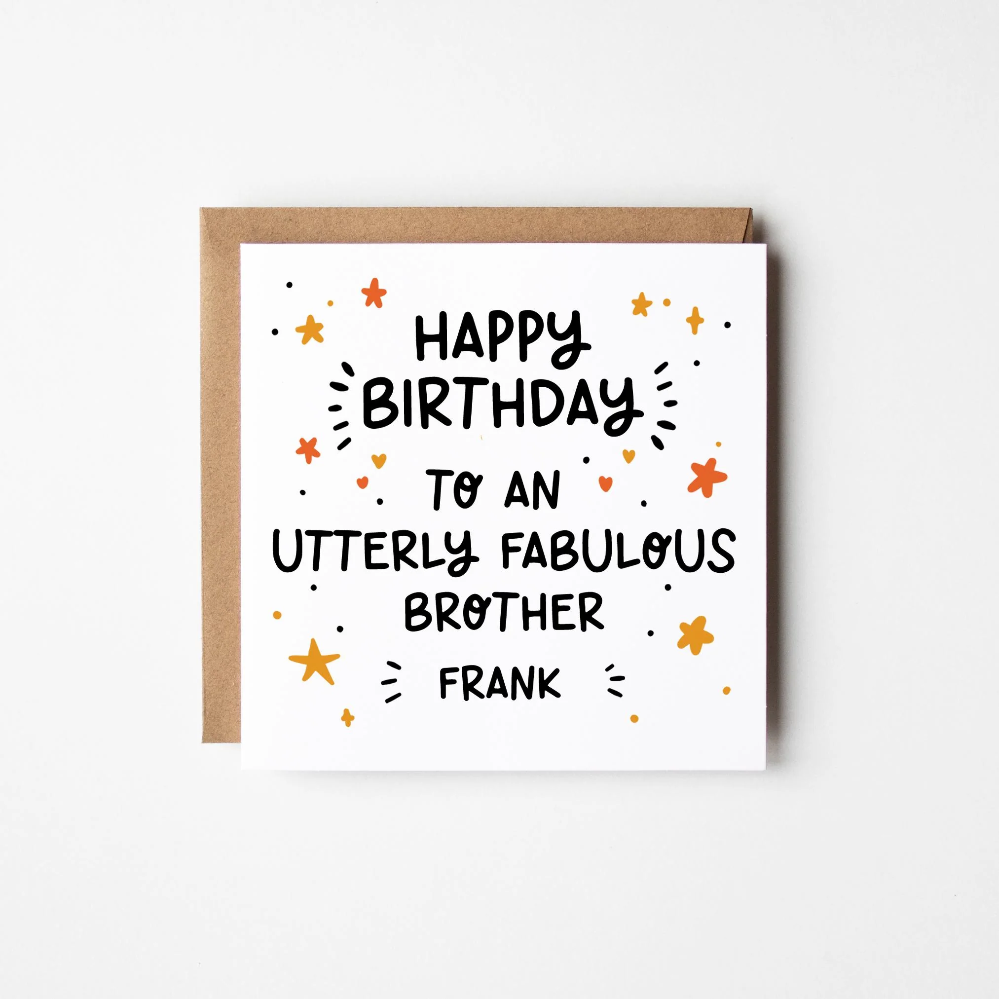 Utterly Fabulous X Birthday Card ? Personalised Birthday Card ?