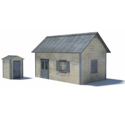 Telegraph Office & Phone Booth (blue roof)
