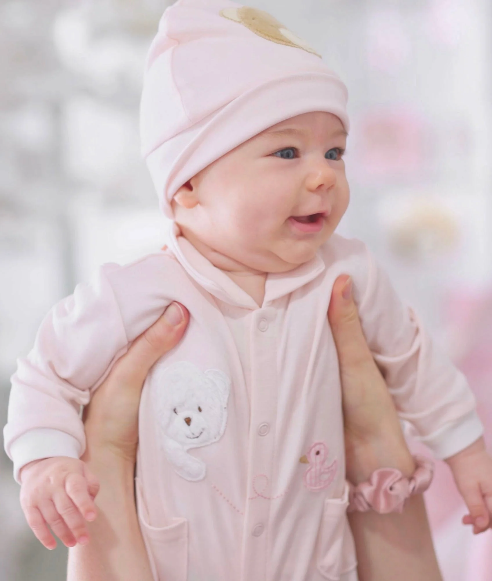 Bear Jumpsuit & Hanger Set | Pink