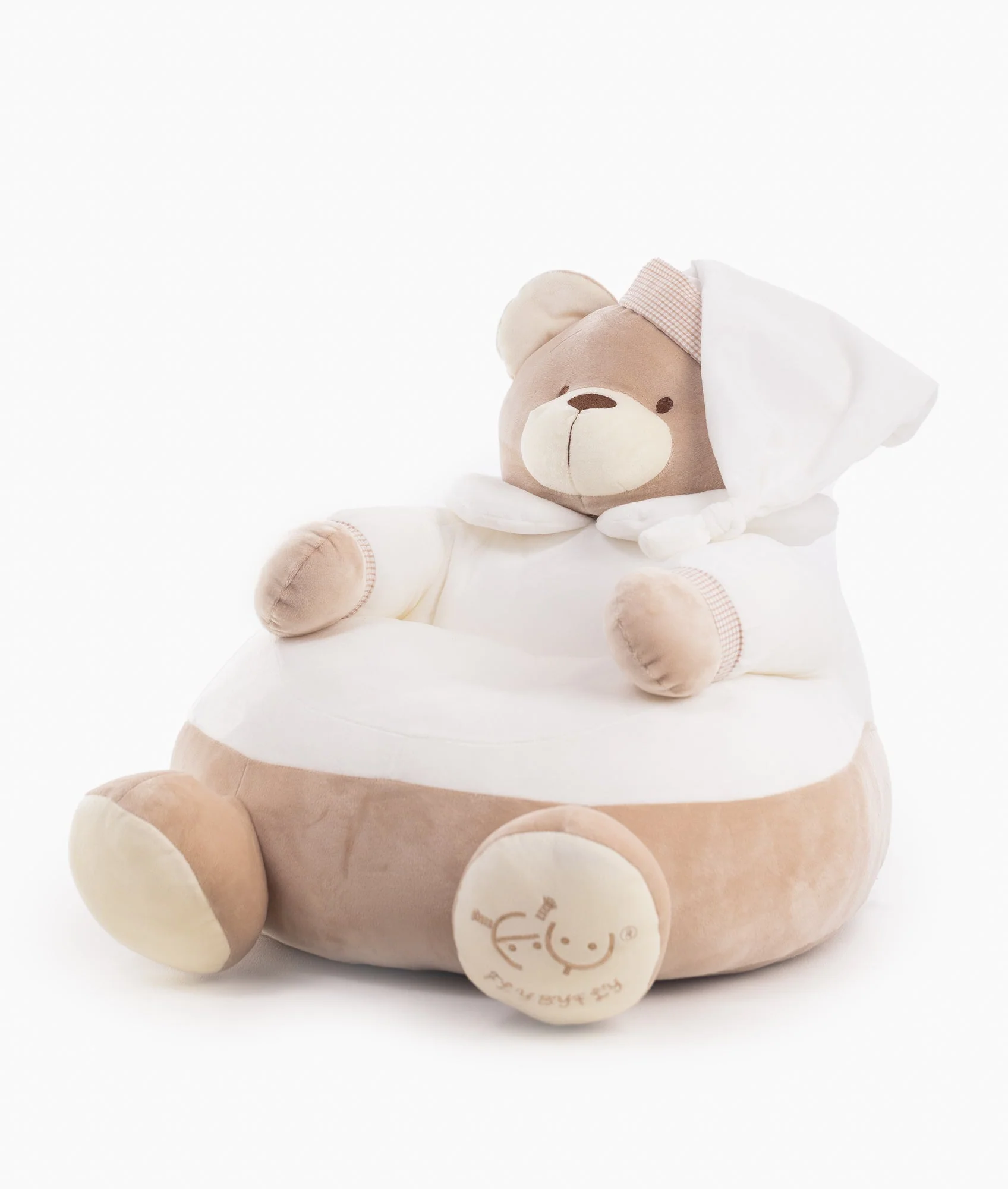 Baby & Toddler Cuddle Chair | White & Beige